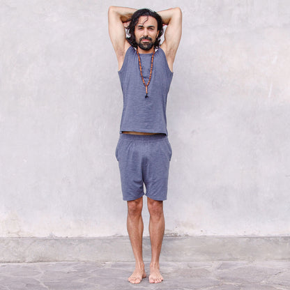 Shorts Axel - Nightblue Melange Shorts Jaya Organics   