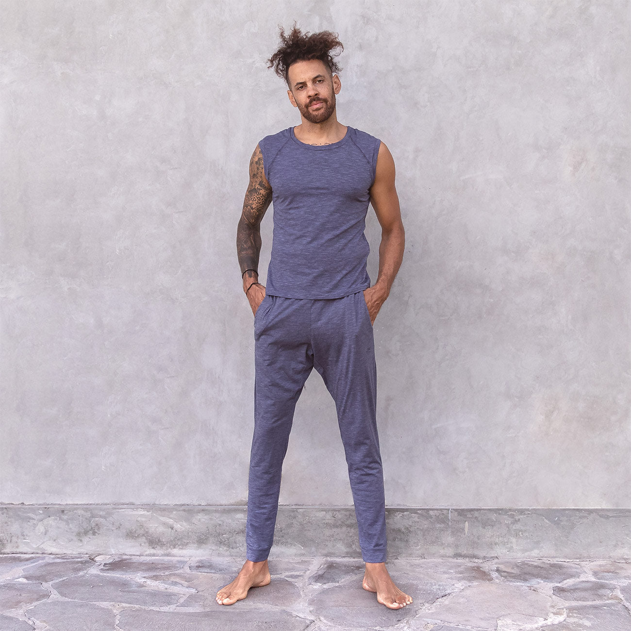 Jaya Organics Yogahose Johnny - Nightblue Melange   