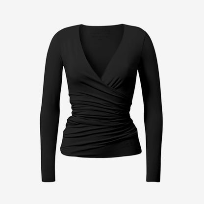 Wickeljacke Flow - Black Langarmshirt Curare   