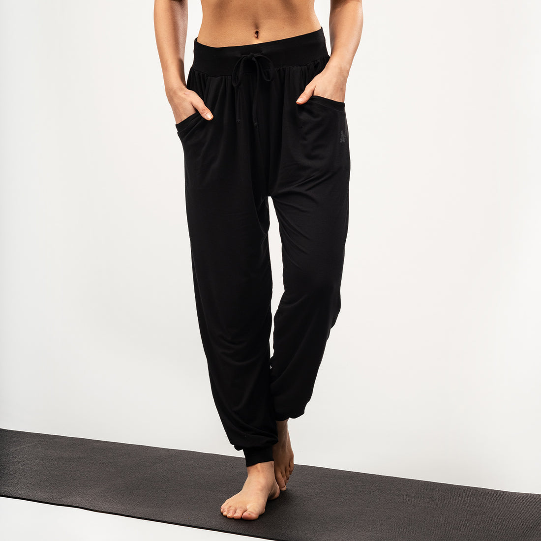 Long Loose Flow Pants - Black