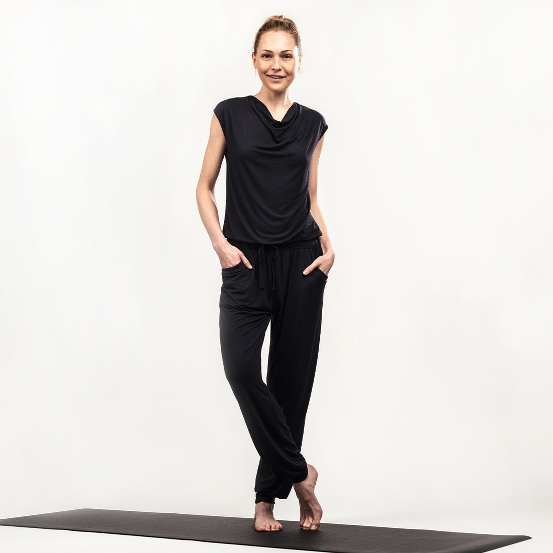 Jumpsuit Waterfall - Black