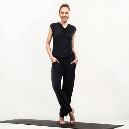 Jumpsuit Waterfall - Black