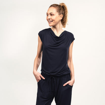 Jumpsuit Waterfall - Midnight Blue