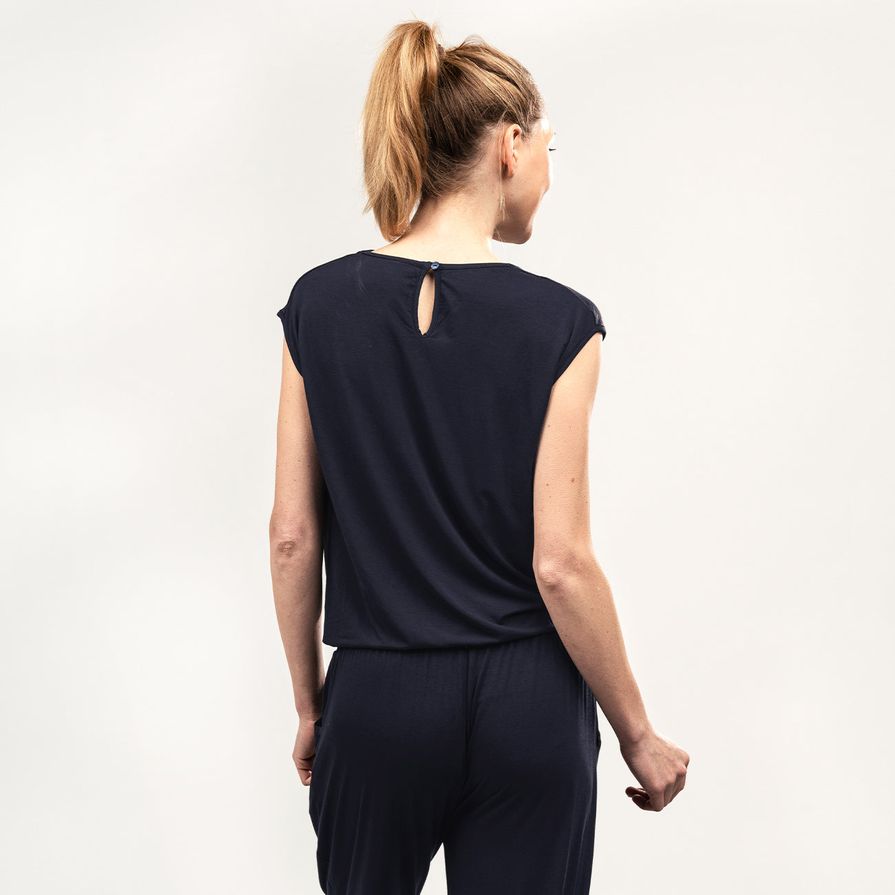 Jumpsuit Waterfall - Midnight Blue