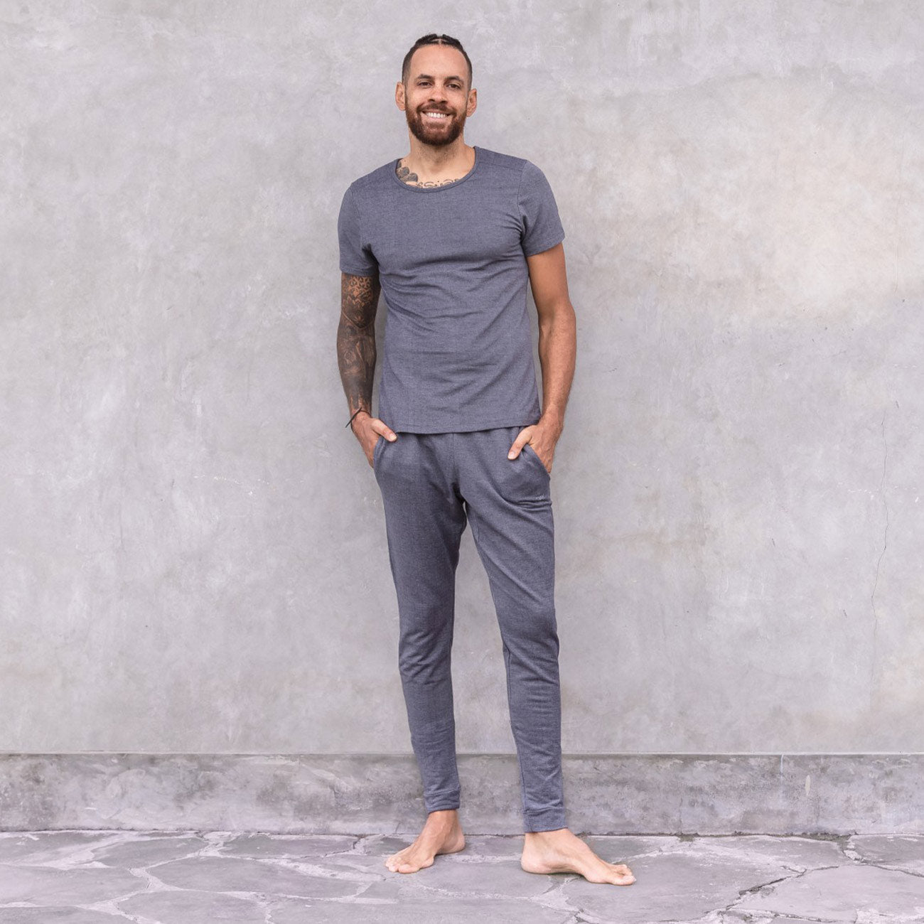 Jaya Organics Yogahose Johnny - Denim Jacquard   