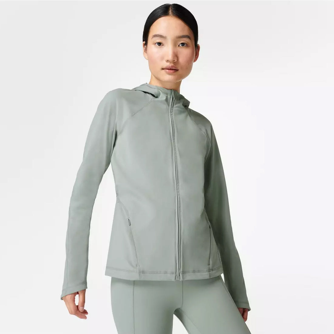 Sweaty Betty Workout Jacke Super Soft Zip UP - Storm Blue   