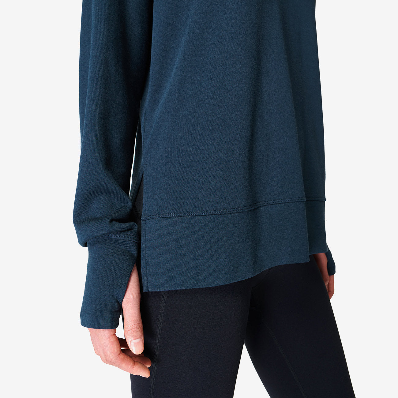 Sweaty Betty Sweatshirt After Class Longline - Navy Blue   