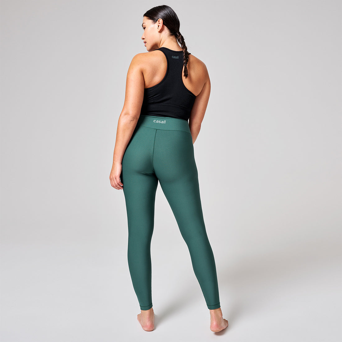 Leggings Overlap High Waist - Garden Green