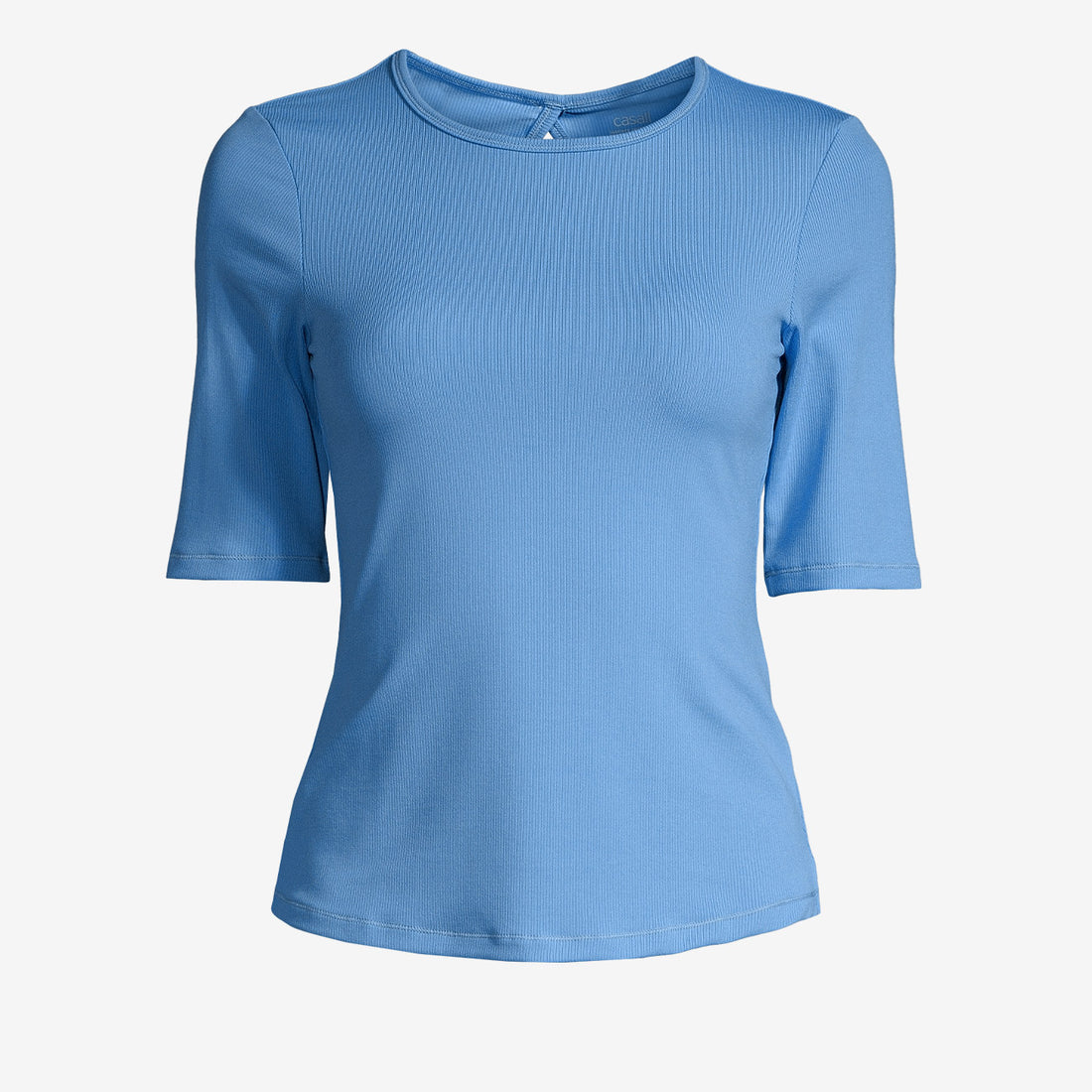 Casall Rib Tee - Crete Blue   