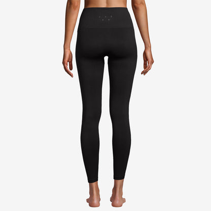 Casall Leggings Seamless Graphical Rib HW - Black   