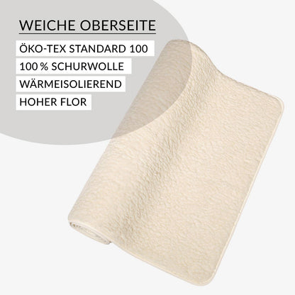 Schurwollmatte Set - Oeko-Tex