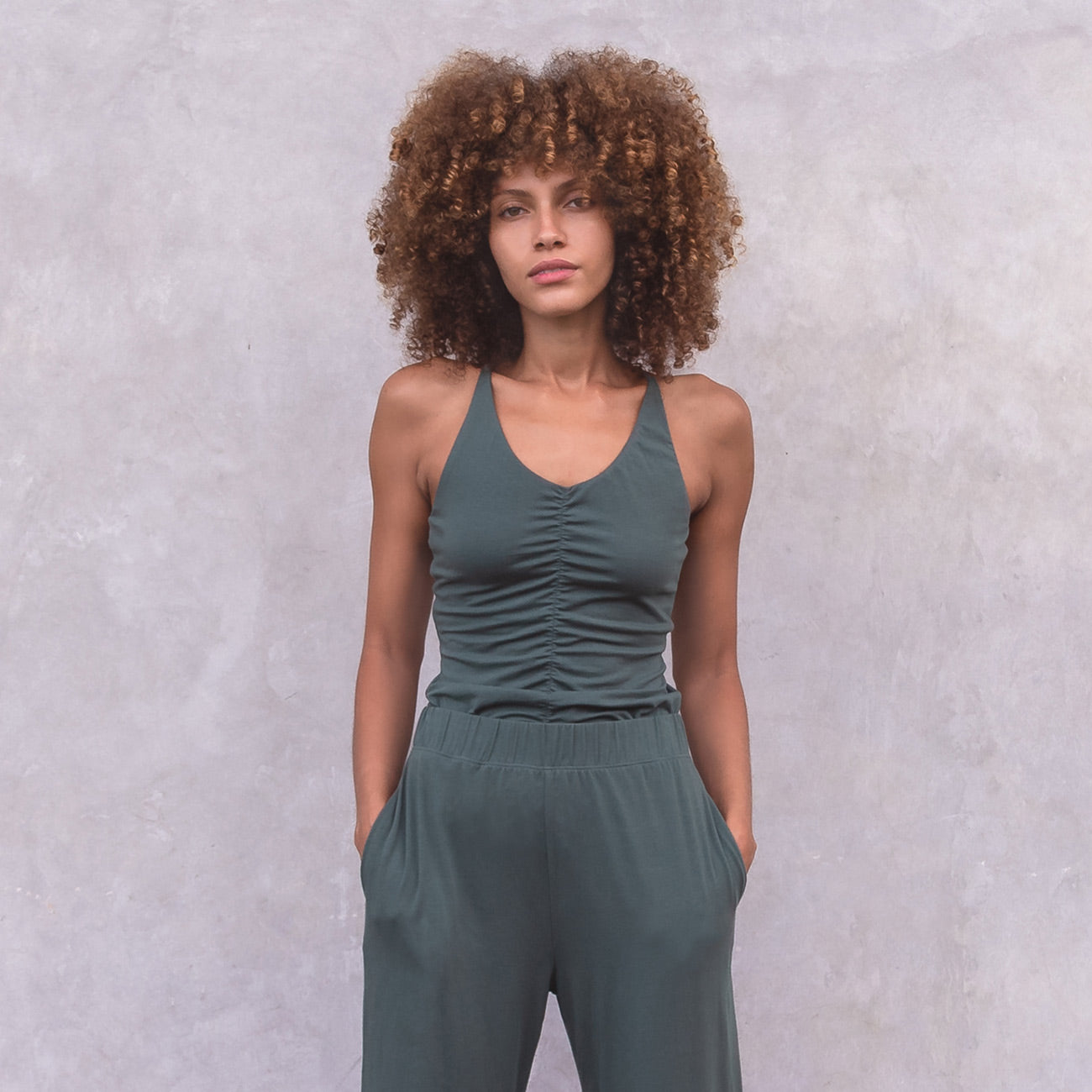 Jaya Organics Top Nicole - Forest   