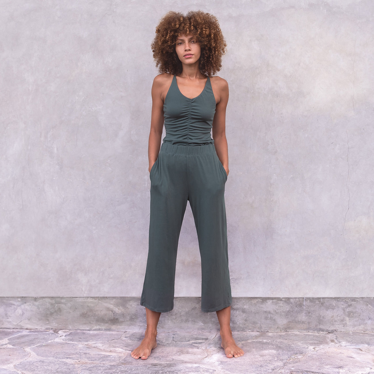 Jaya Organics Top Nicole - Forest   