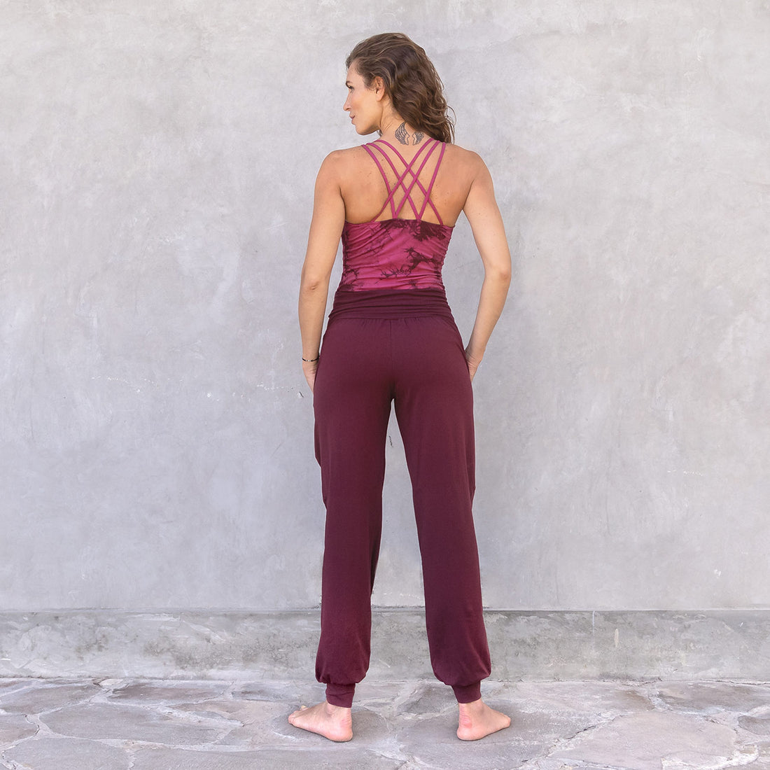 Jaya Organics Yogahose Joelle - Burgundy   