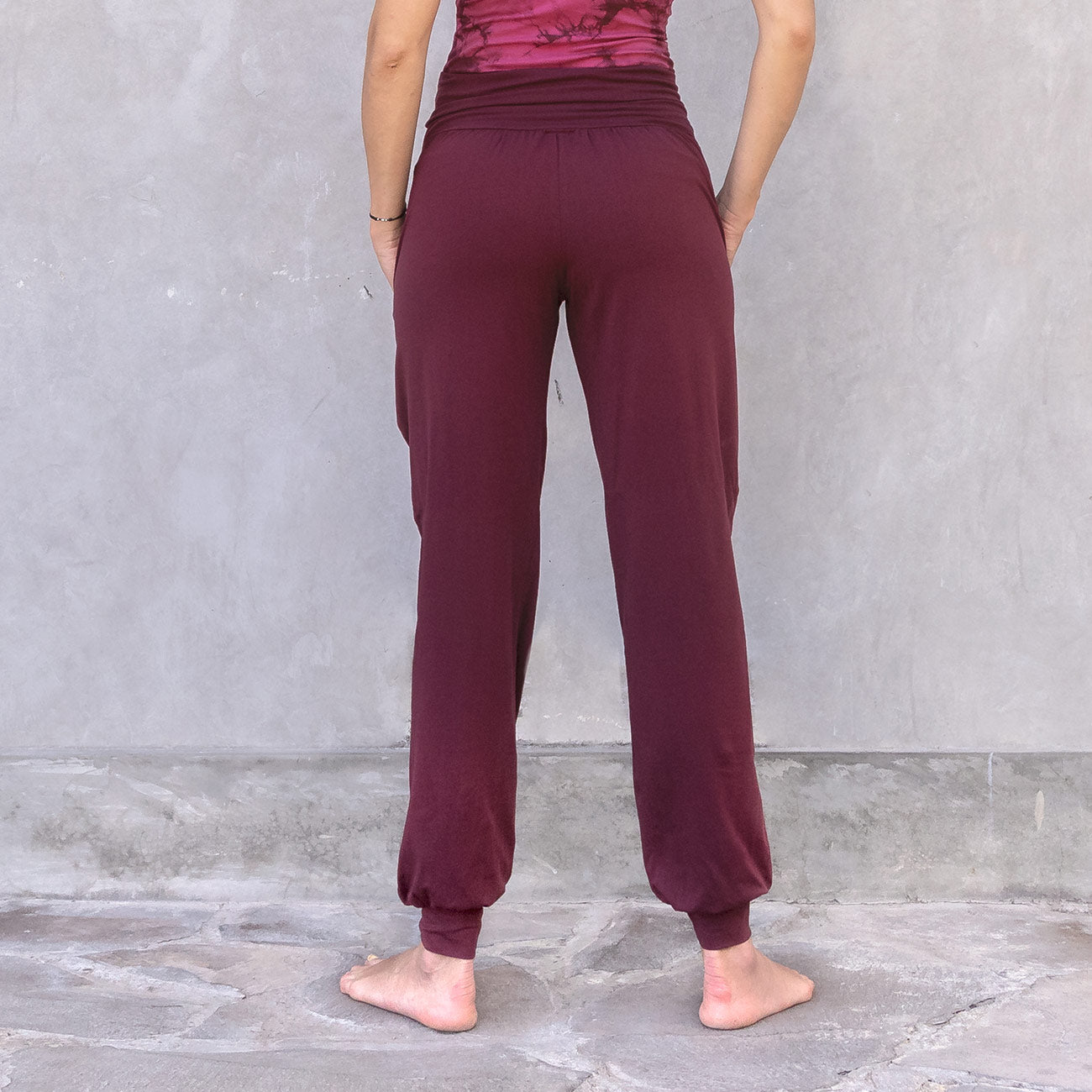 Jaya Organics Yogahose Joelle - Burgundy   