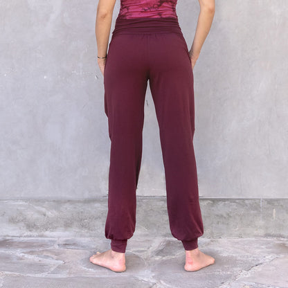 Jaya Organics Yogahose Joelle - Burgundy   