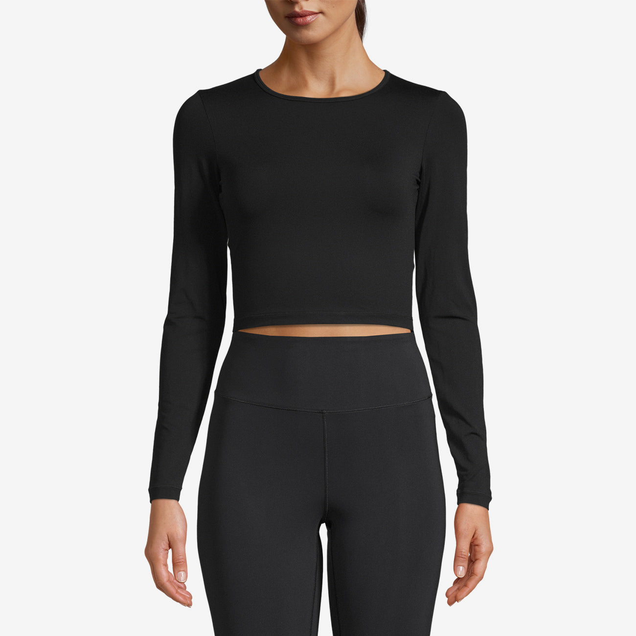 Crop Long Sleeve - Black