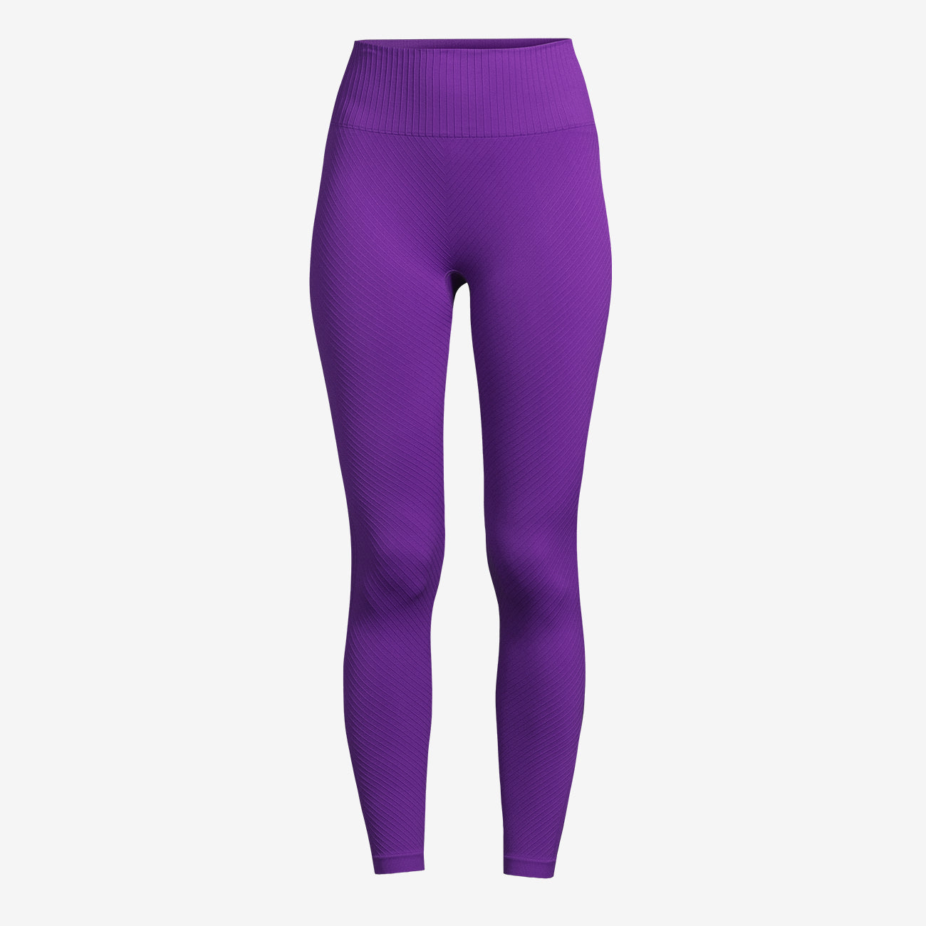 Casall Leggings Seamless Graphical Rib HW - Lilac   