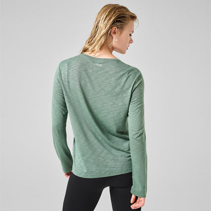 Langarmshirt Soft Texture - Dusty Green