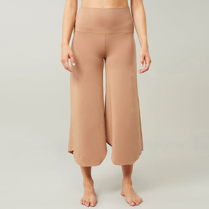 Roll Over Tulip Yogahose - Sunkissed