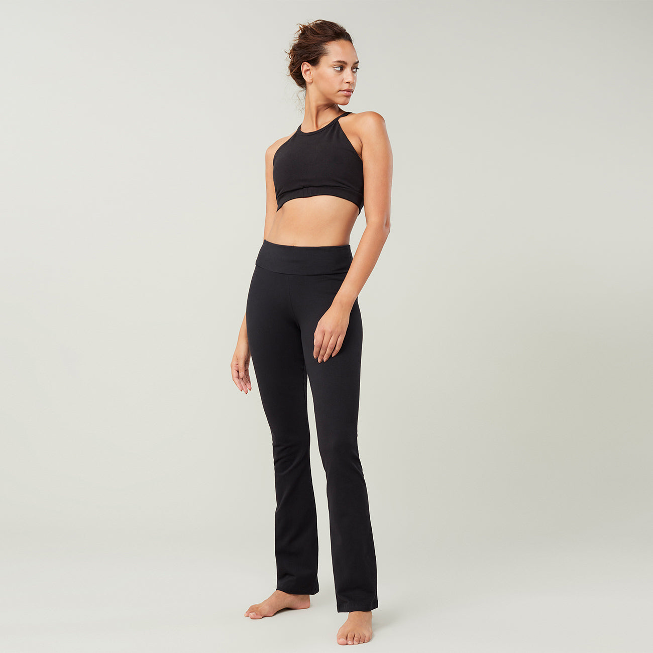 Yogahose Classic Rolldown - Black