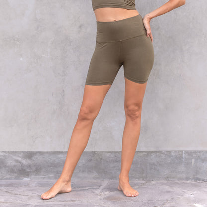 Biker Leggings - Olive Shorts Jaya Organics   