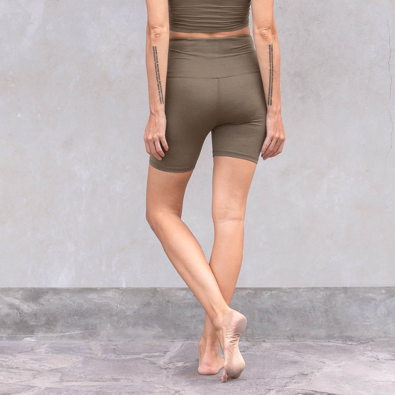 Biker Leggings - Olive Shorts Jaya Organics   