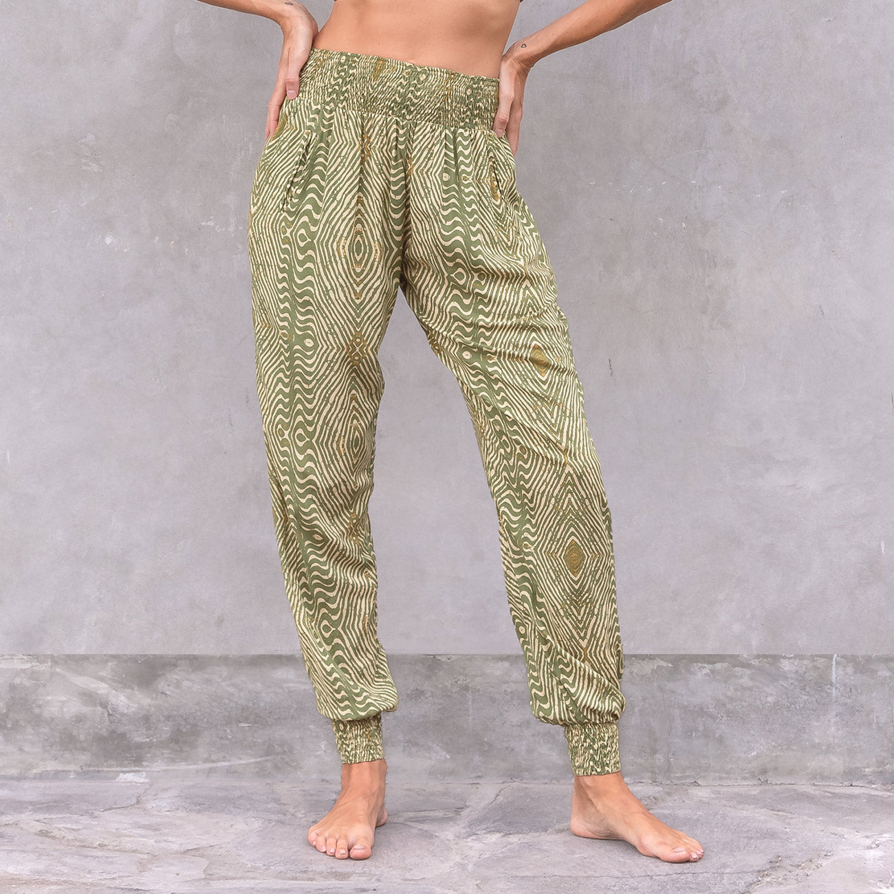 Yogahose Ananda - Zumba Olive