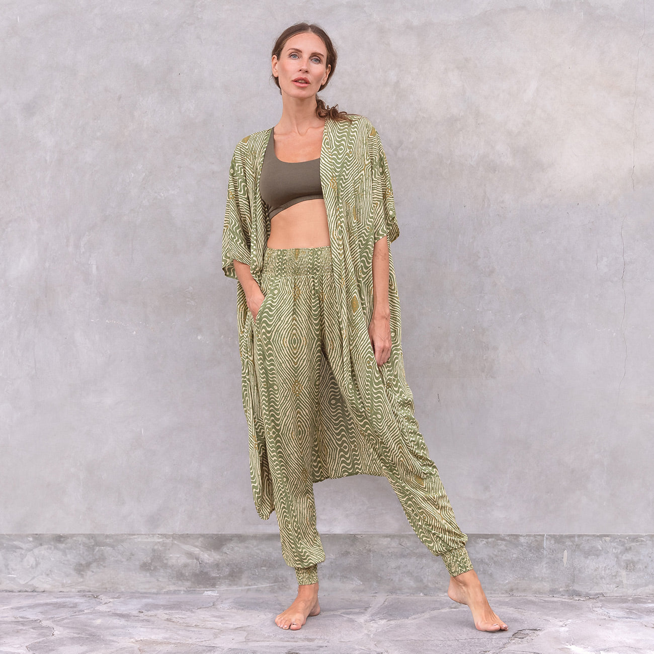 Yogahose Ananda - Zumba Olive