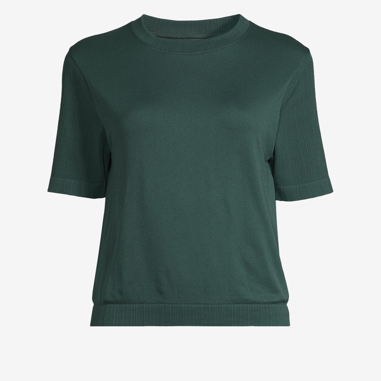 T-Shirt Seamless Rib Sleeve - Dark Pine