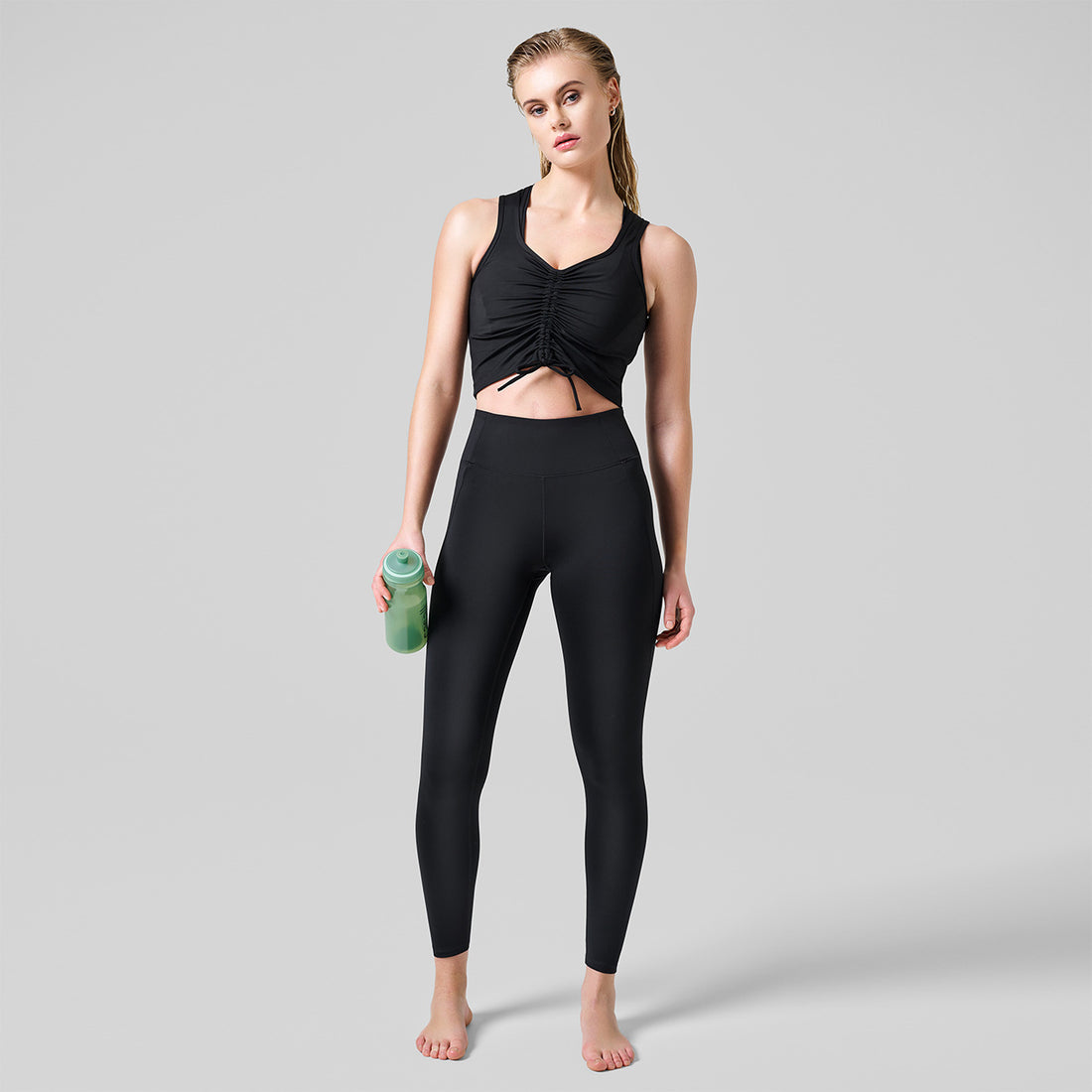 Leggings Crease HW - Black Leggings Casall   