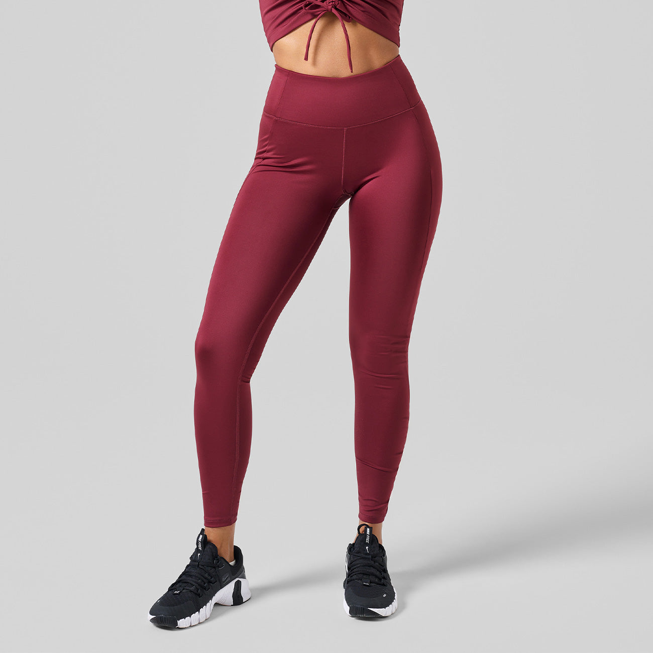 Leggings Crease HW - Evening Red