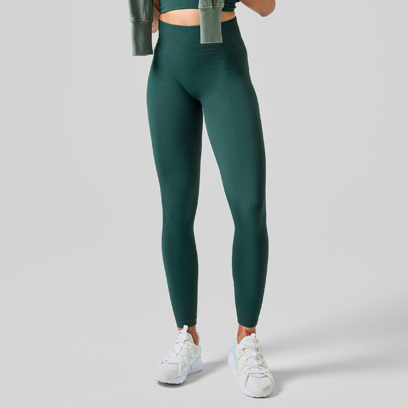 Leggings Multi Rib Seamless HW - Dark Pine Leggings Casall   