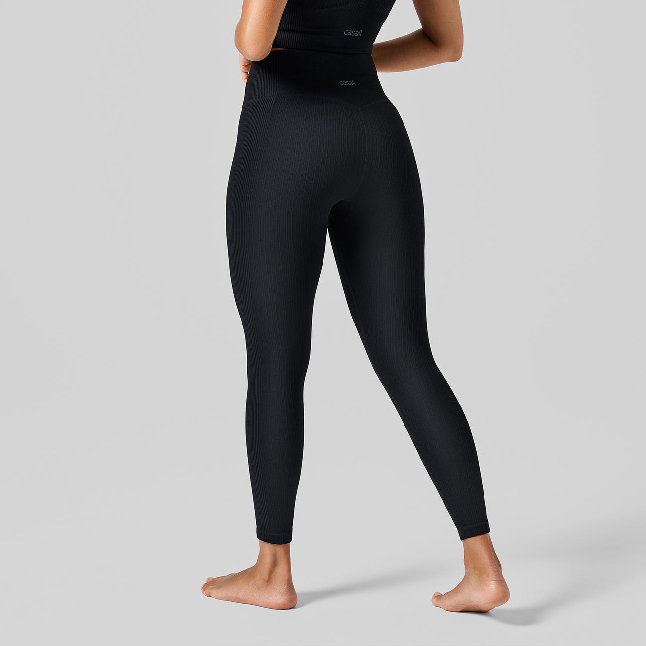 Leggings Multi Rib Seamless HW - Black Leggings Casall   