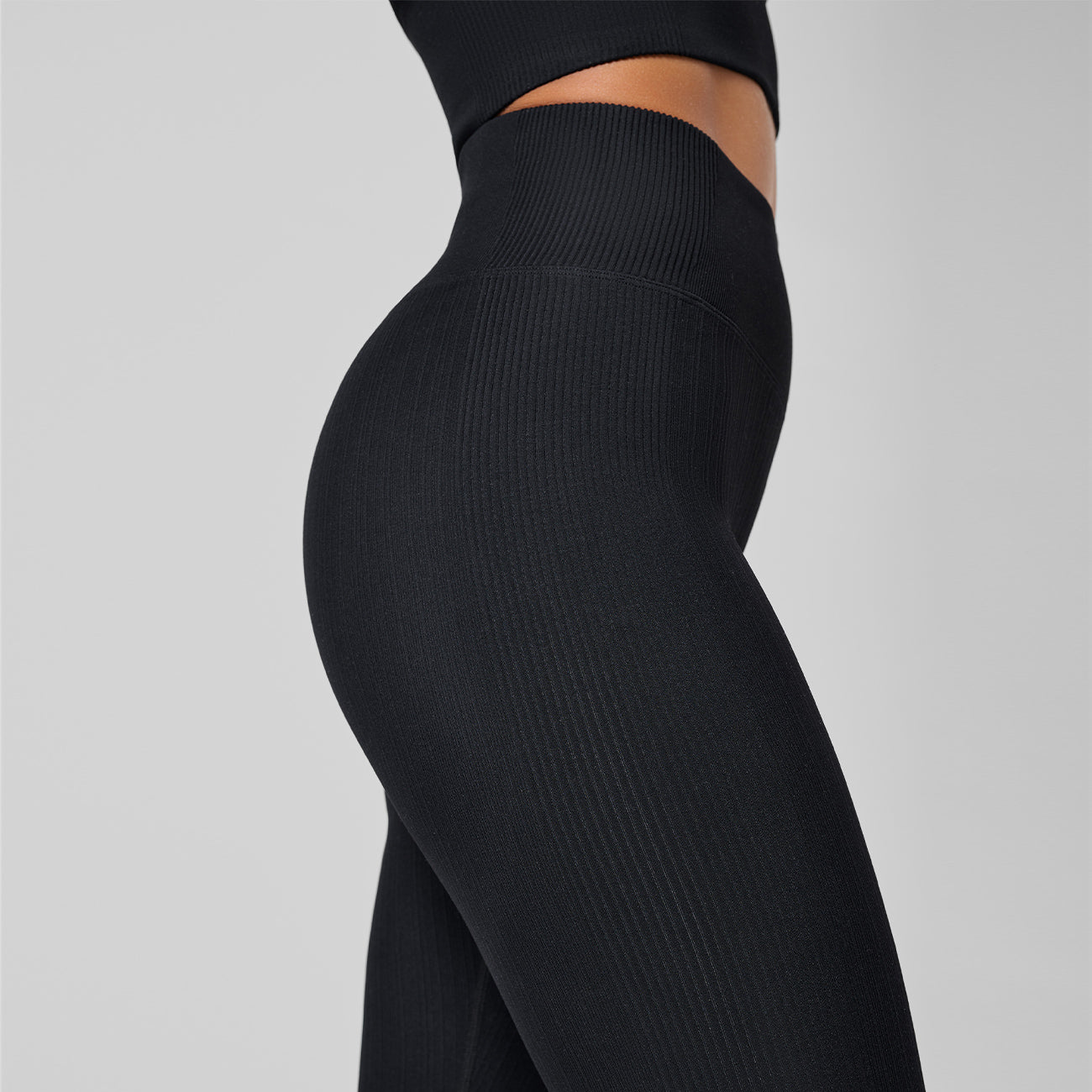 Leggings Multi Rib Seamless HW - Black Leggings Casall   