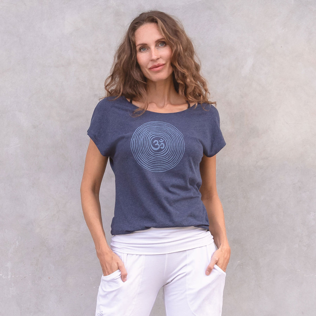 T-Shirt OM - Blue Melange T-Shirt Jaya Organics   