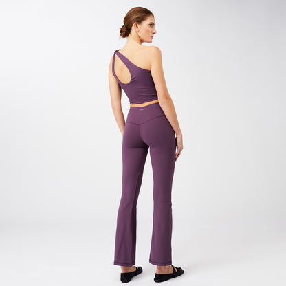 Flared Sport Pants - Purple Passion