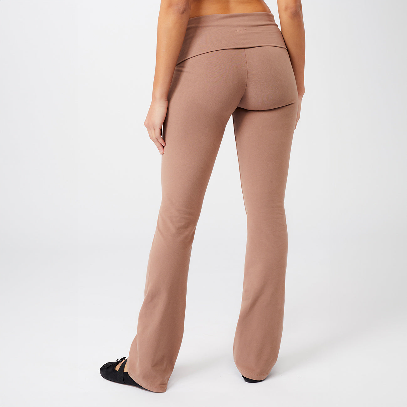 Classic Rolldown Yogahose - Cappuccino Yogahose Mandala   