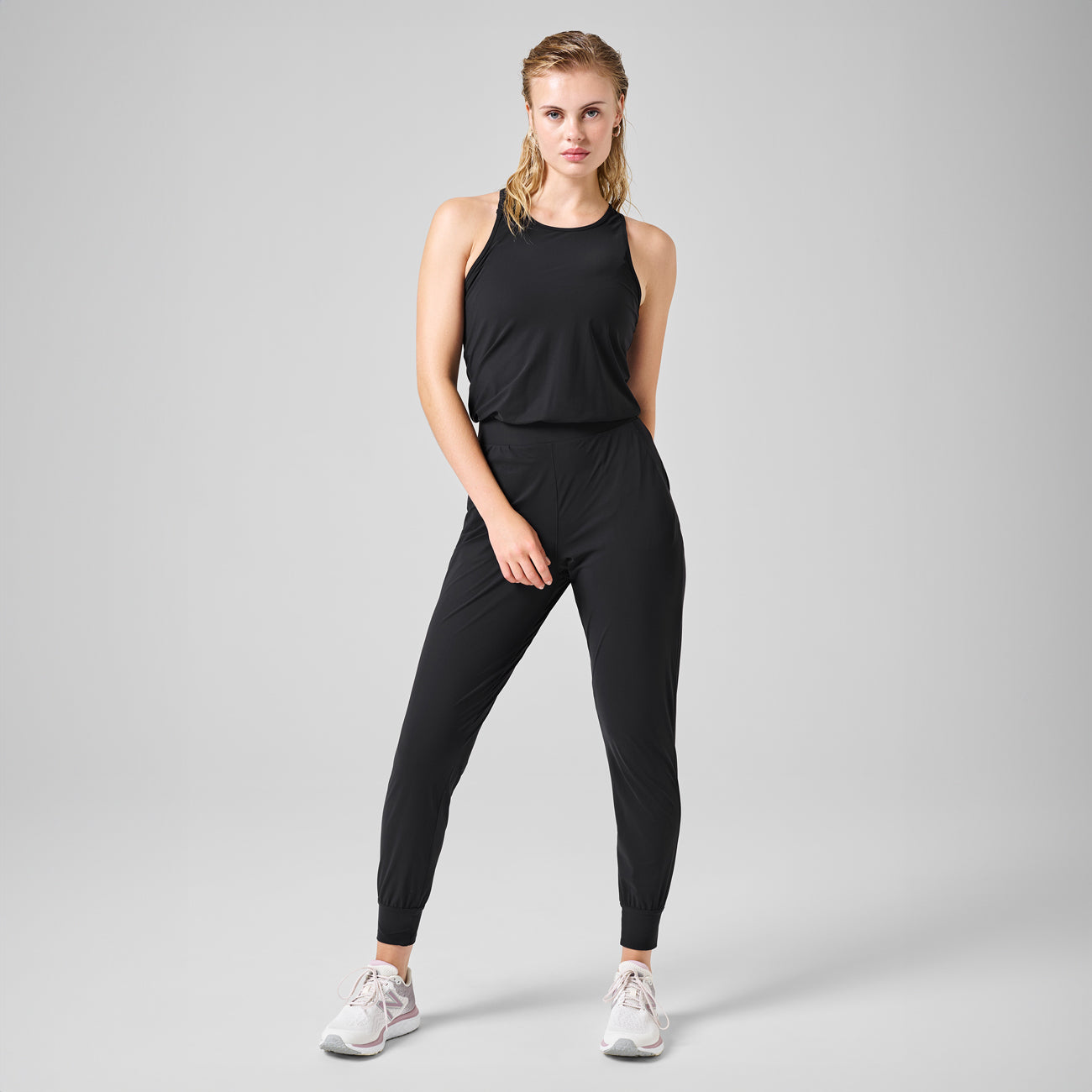 Black legging jumpsuit online