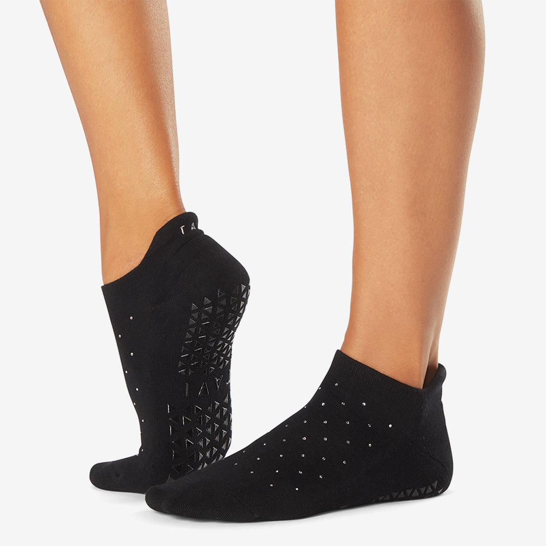 Yogasocken Grip Savvy - Black Sparkle Socken Tavi Noir   