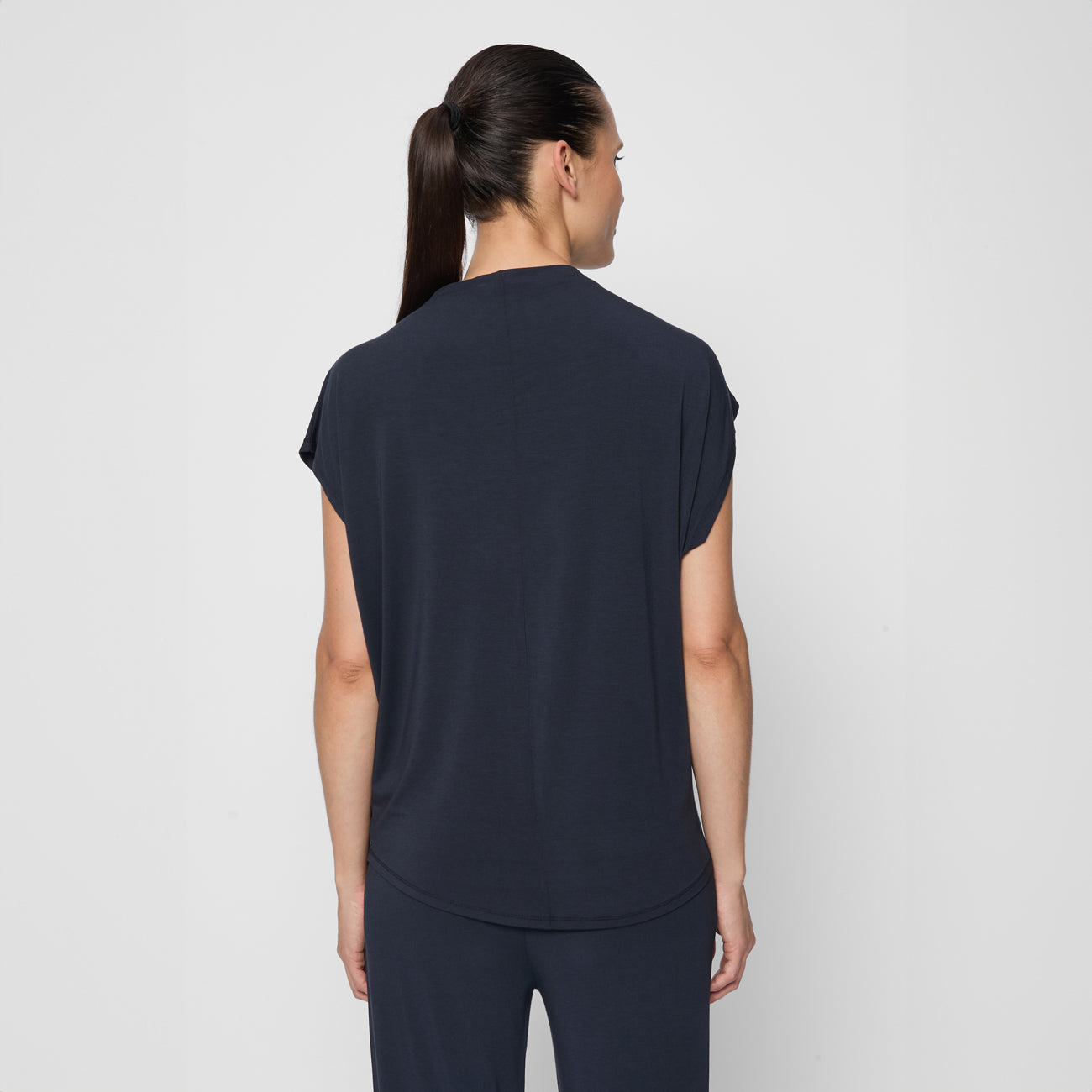 Top Turtle Neck - Midnight Blue T-Shirt Curare   