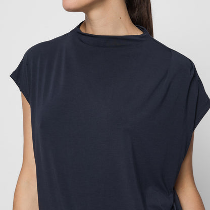 Top Turtle Neck - Midnight Blue T-Shirt Curare   