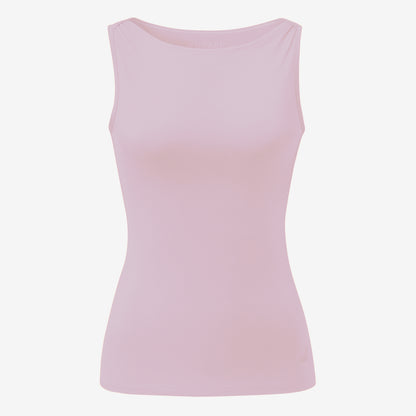 Curare Boat Neck Top - Soft Rose   