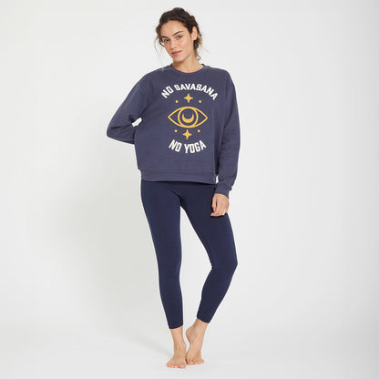 Pullover BIODRISHTI - Marineblau Sweater Yogasearcher   