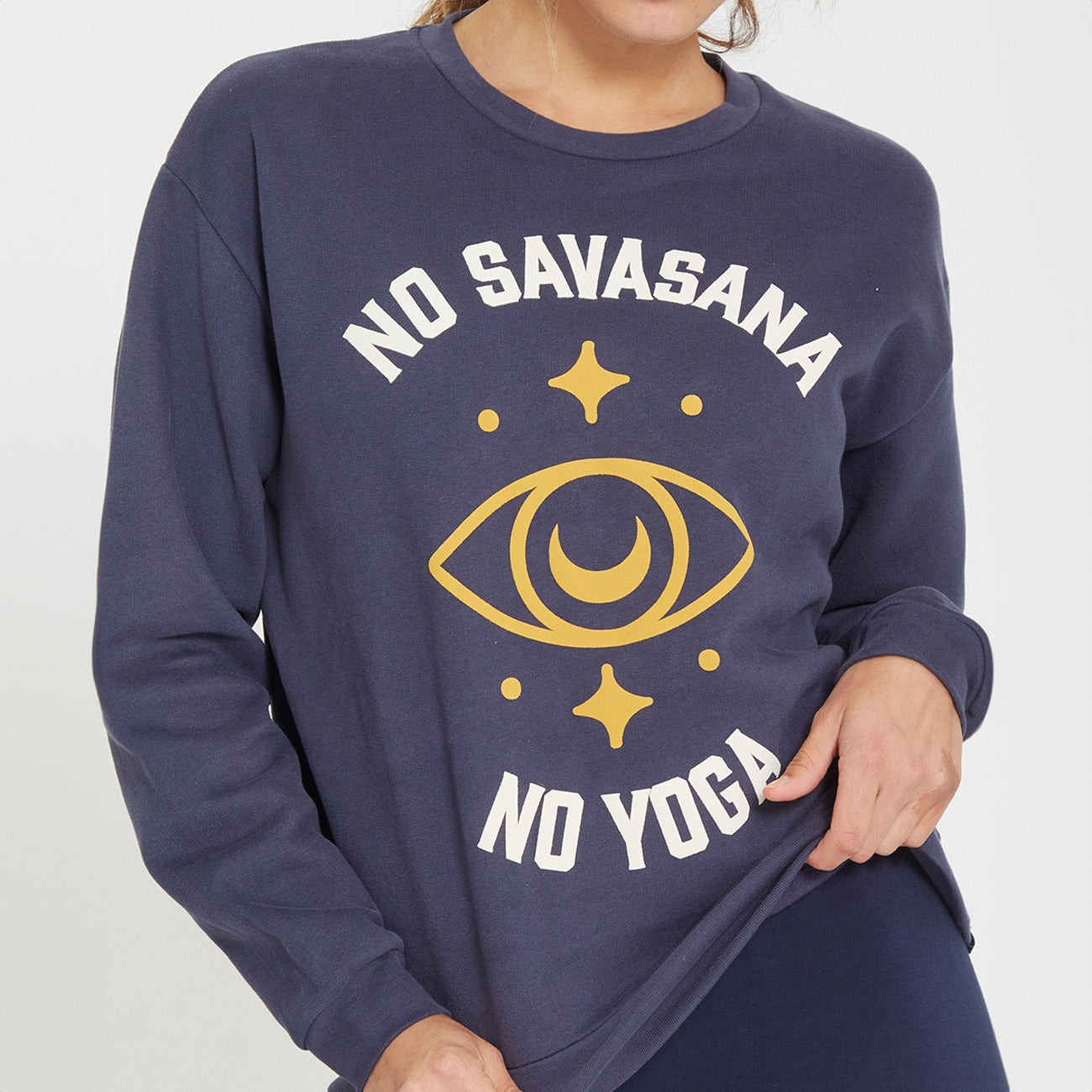 Pullover BIODRISHTI - Marineblau Sweater Yogasearcher   