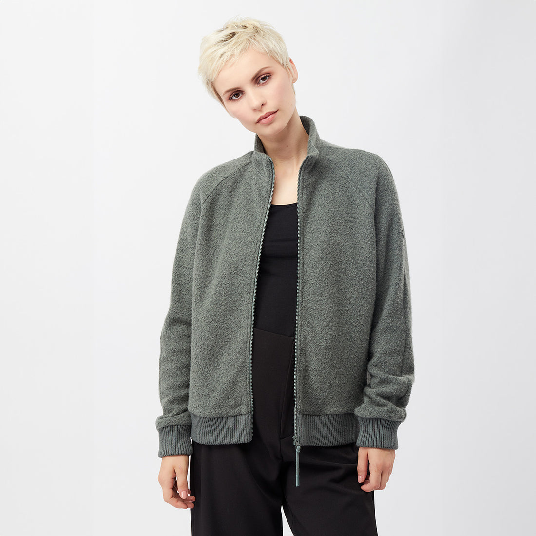 Wollteddy-Jacke Gabbin - SAGE