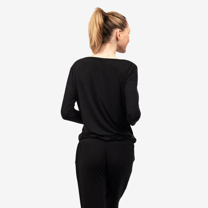 Jumpsuit Waterfall  - Black