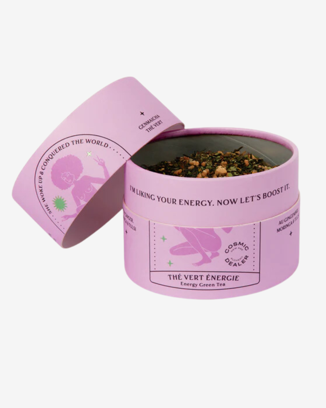 Korn- und Kräutertee Energy - Genmaicha Ingwer &amp; Tulsi