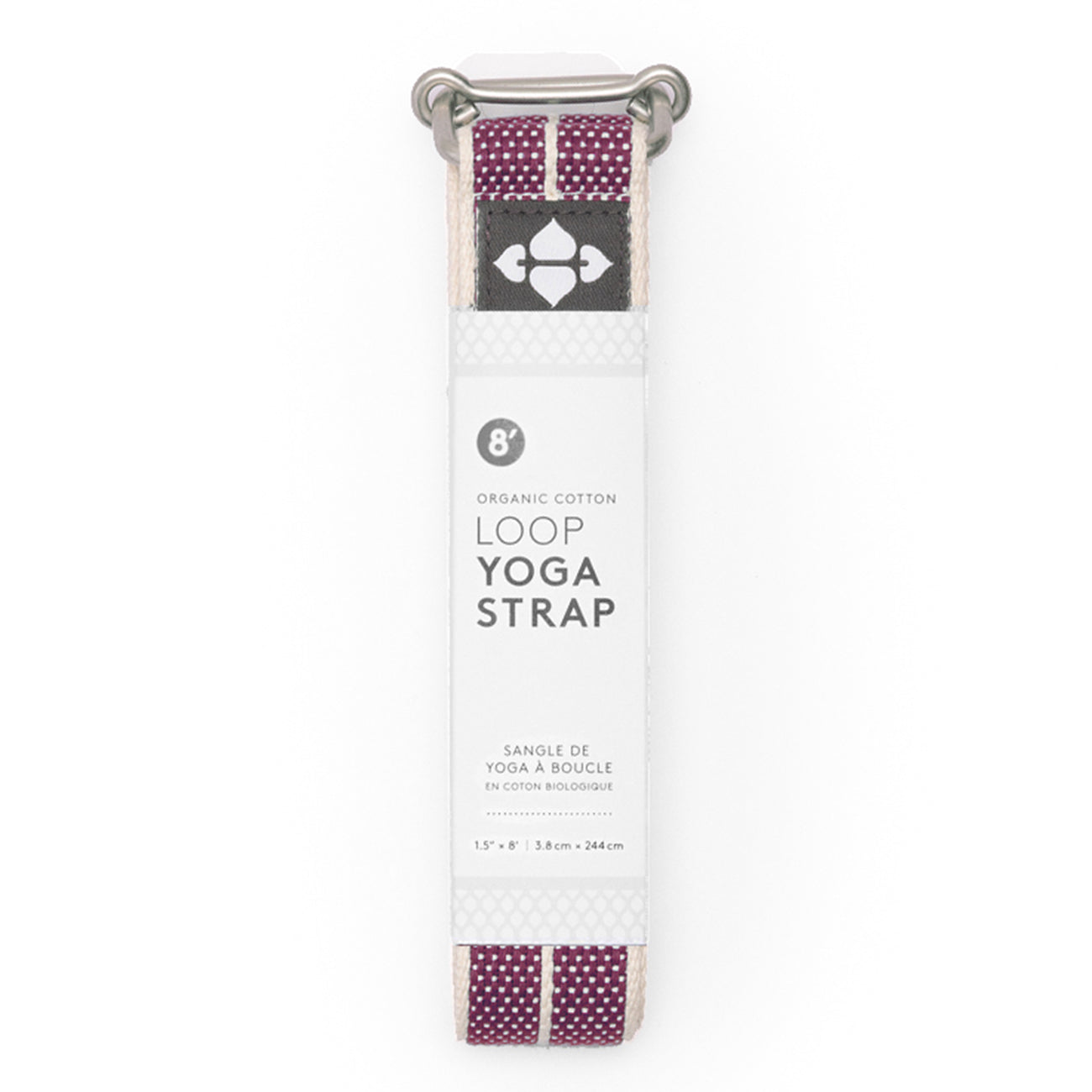 Yogagurt Loop (Bio-Baumwolle) 244 cm - Plum Weave