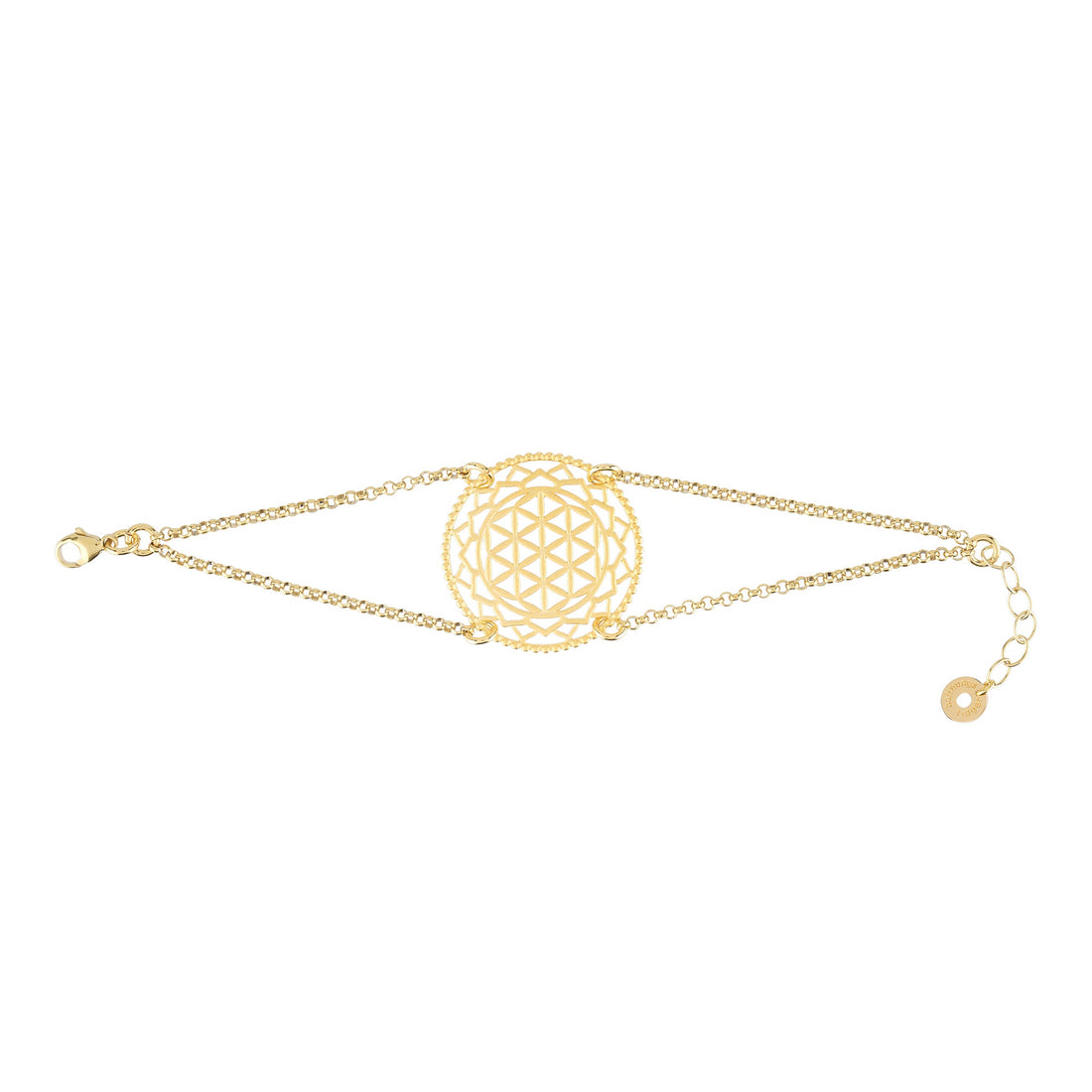 Blume des Lebens Armband in Gold 